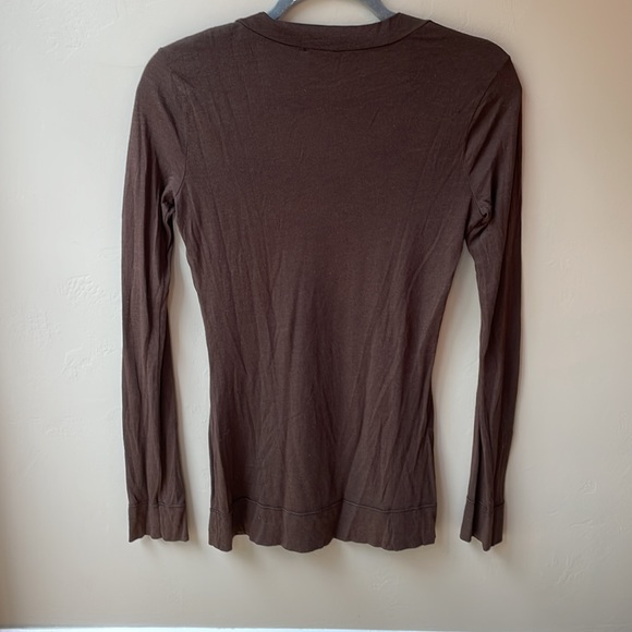 Ella Moss Long Sleeve tissue tee Shirt Size Small - Picture 2 of 4